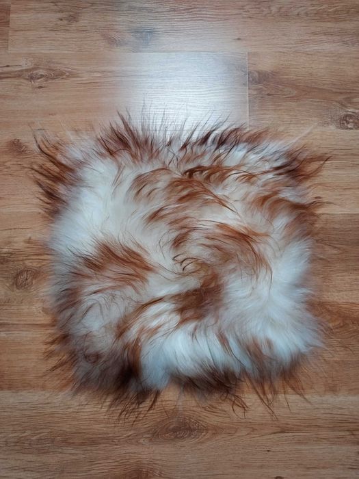 Podkładka na Krzesło Poduszka ze Skóry Owczej  100% Naturalna Skóra