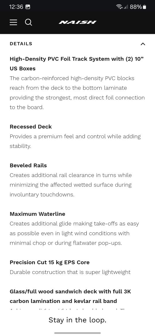 Naish Supfoil Downwind Board