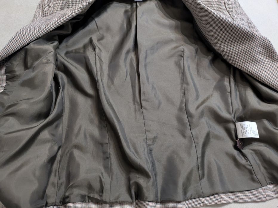 Blazer xadrez castanho