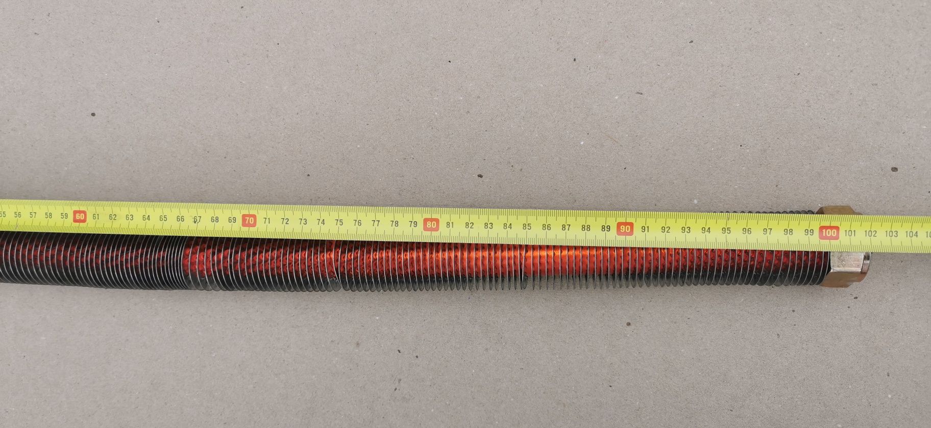 Rura powietrza fi32mm L100mm przyłącze, przewód, wąż kompresora, spręż