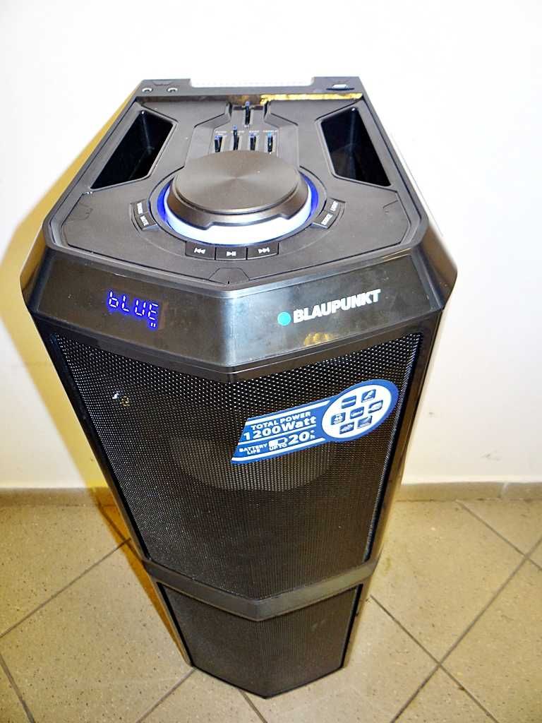 Kolumna Blaupunkt PS10DB czarny 1200W / Karaoke / 2 mikrofony