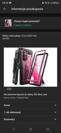 Etui pancerne Supcase do Galaxy S22 Ultra, case