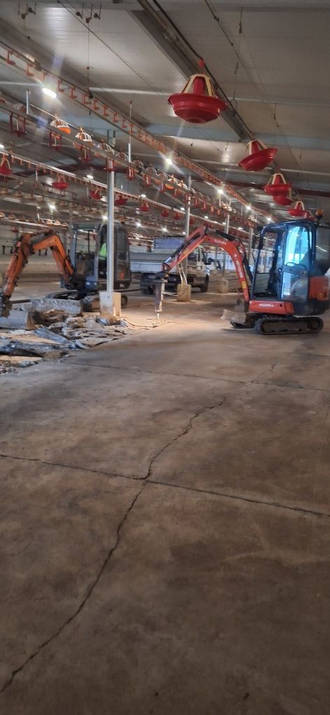 Wyburzenia i rozbiórki , skuwanie posadzek,tarasów.usługi minikoparką