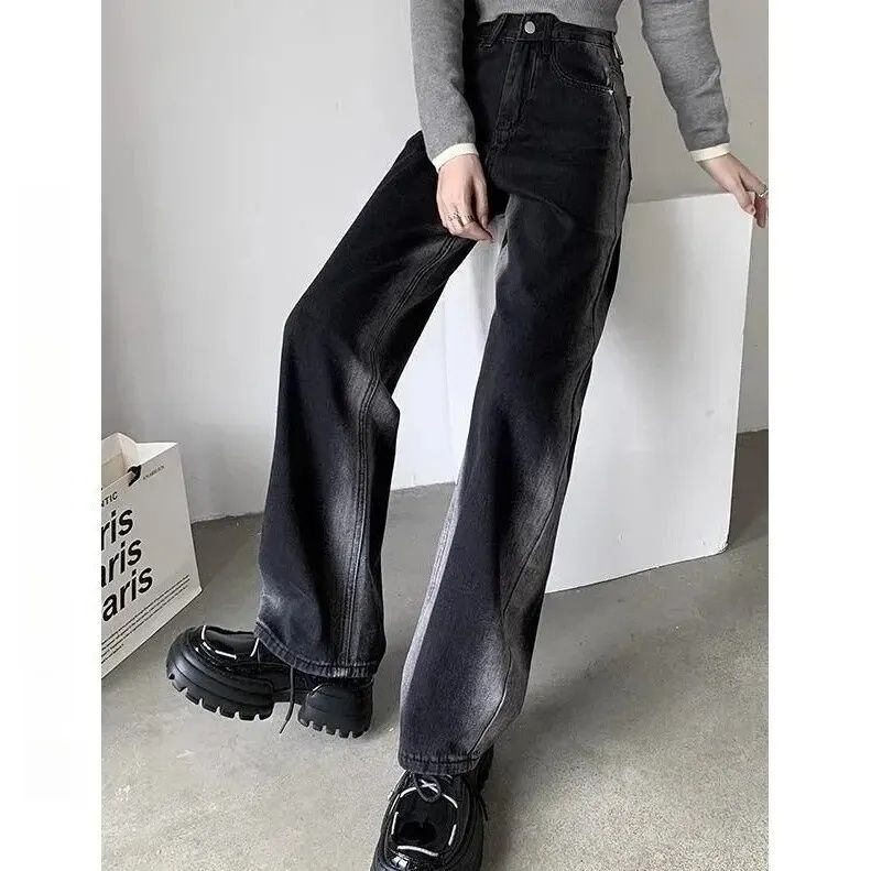 Жіночі джинси в американському стилі, широкі джинси y2k