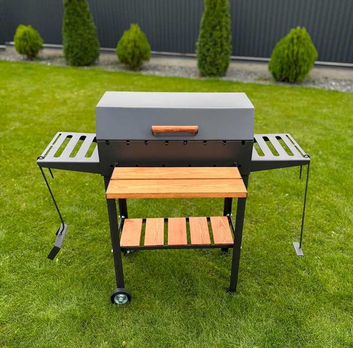 Мангал з кришкою та решіткою! Мангал для шашлику та барбекю!