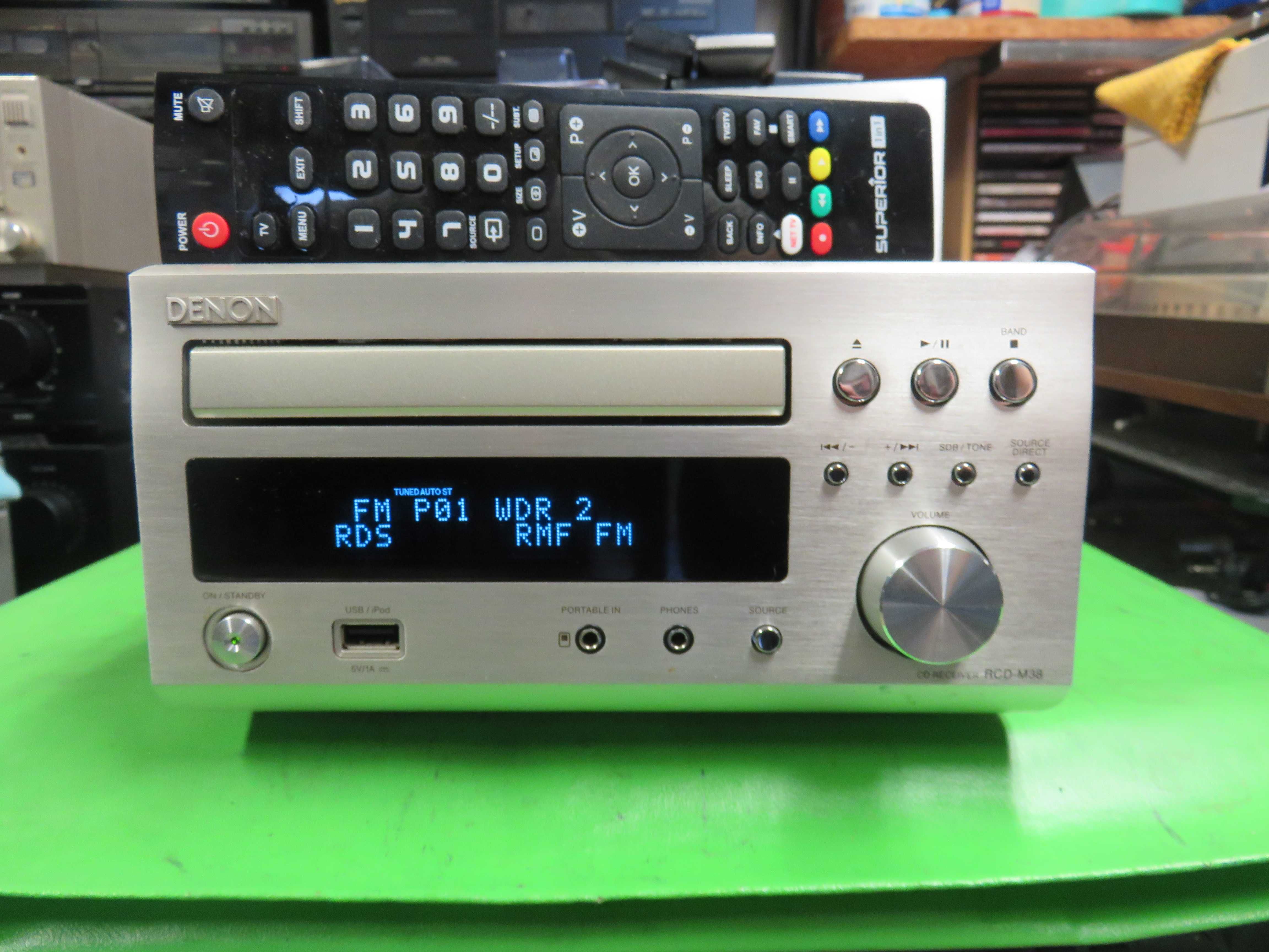 Amplituner Denon z CD RCD-M38 Pilot USB
