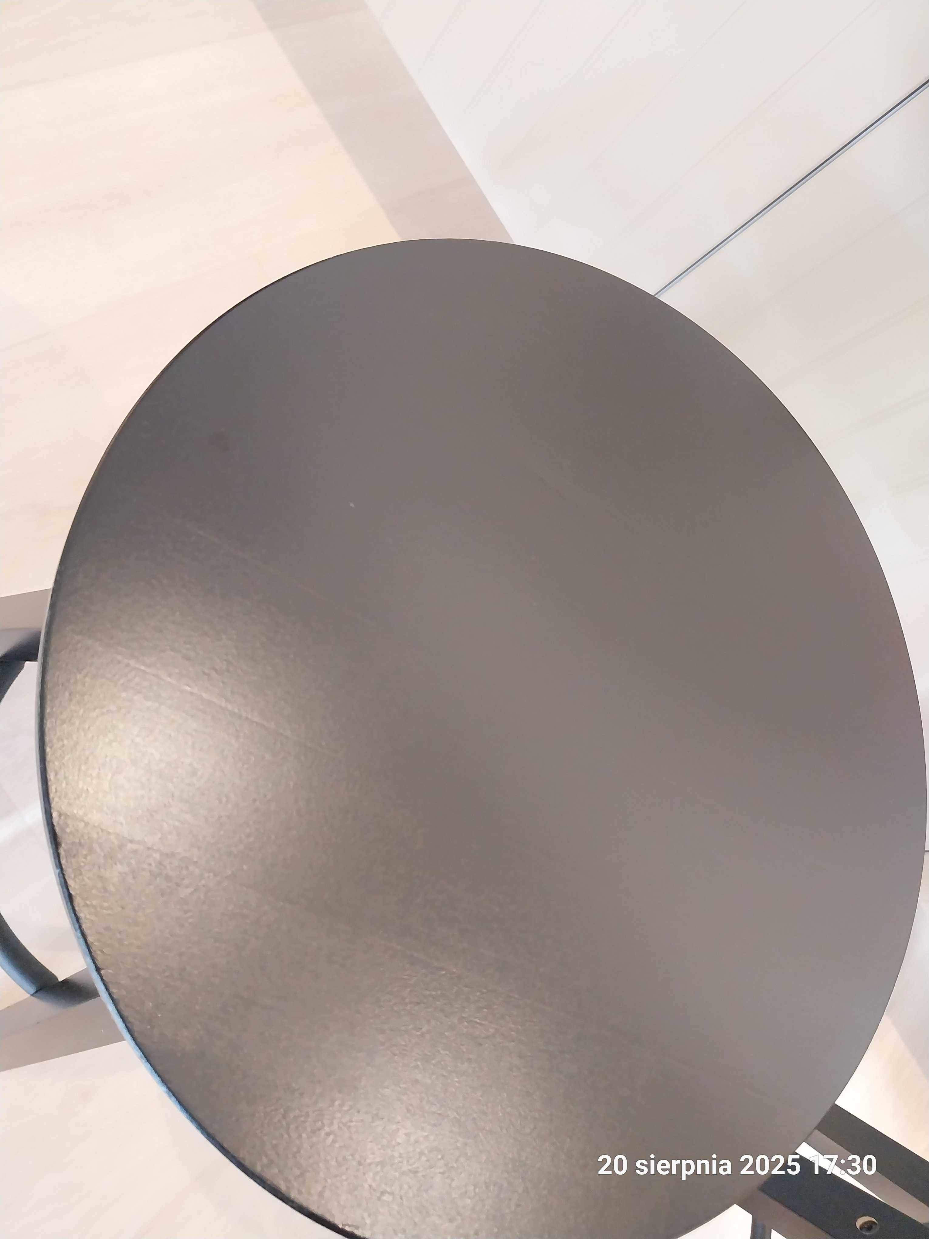 ikea DALFRED Stołek barowy, drewniany, czarny, 63-74 cm