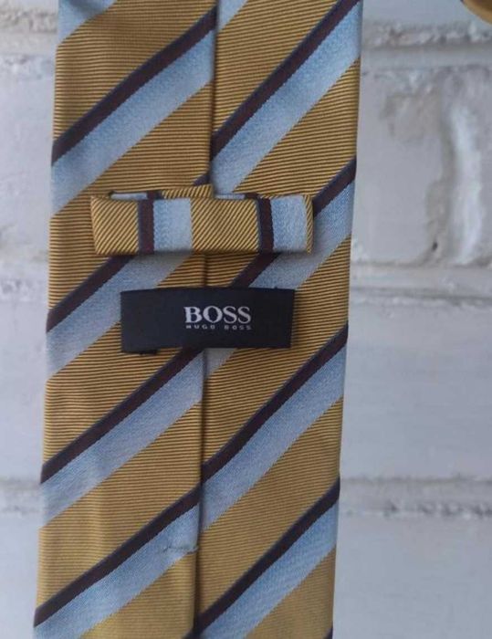 Брендовый галстук 100% шелк hugo boss