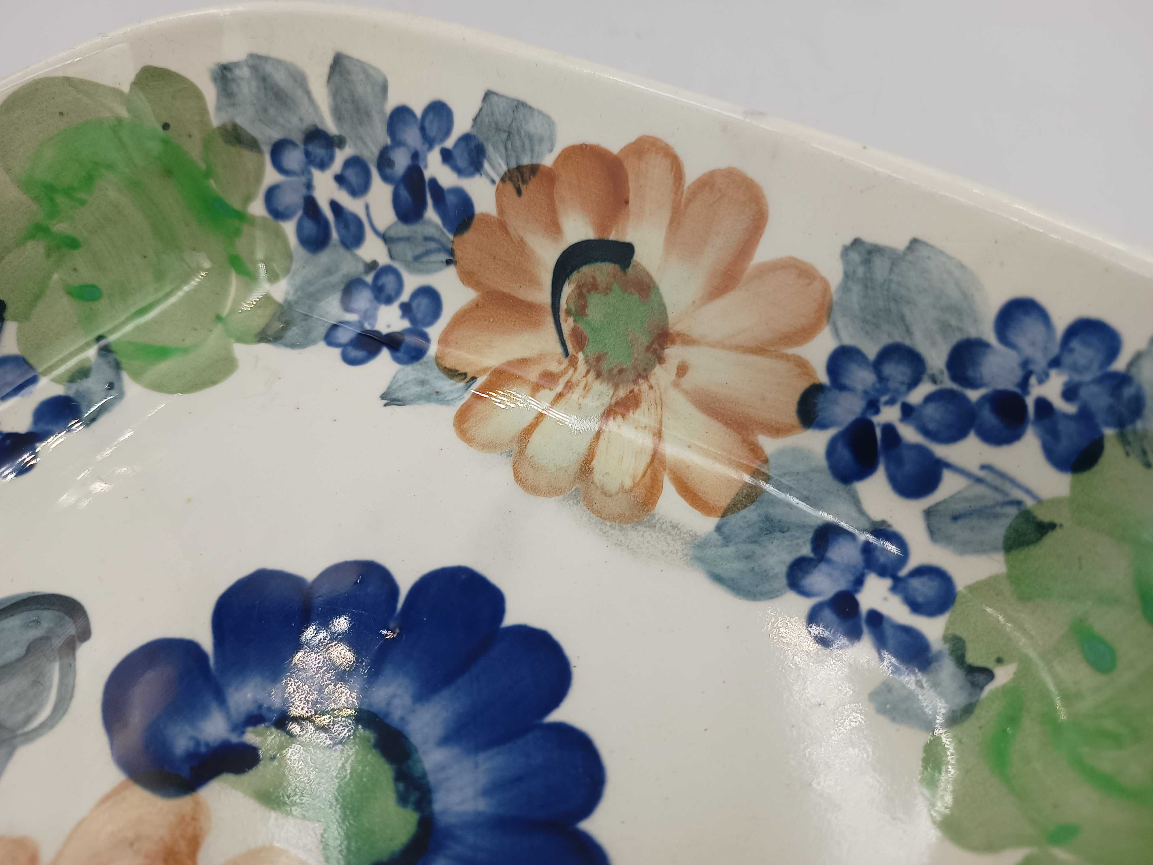 Ceramiczny półmisek Fajans Włocławek S550 miska ceramika z PRL lata 60