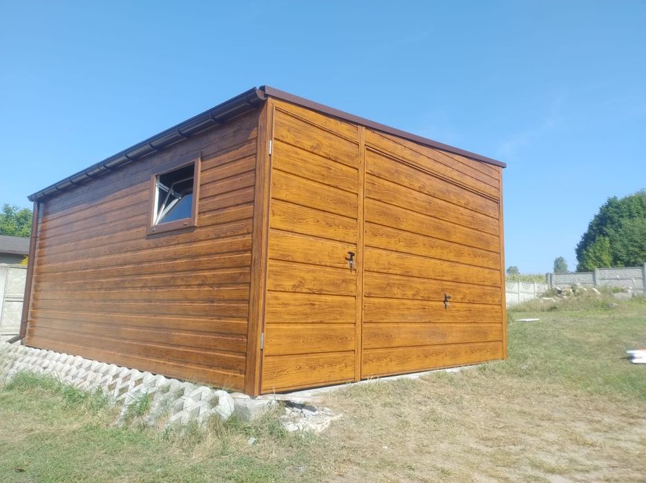 Garaż Blaszany, Blaszak, 9 x 6 Orzech!