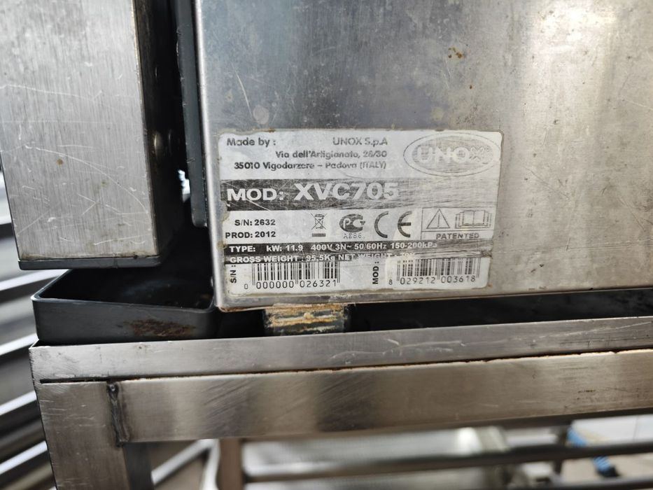 Пароконвектомат, Хлібопіч для пекарні  UNOX XVC 705 на 10 рівнів б/в