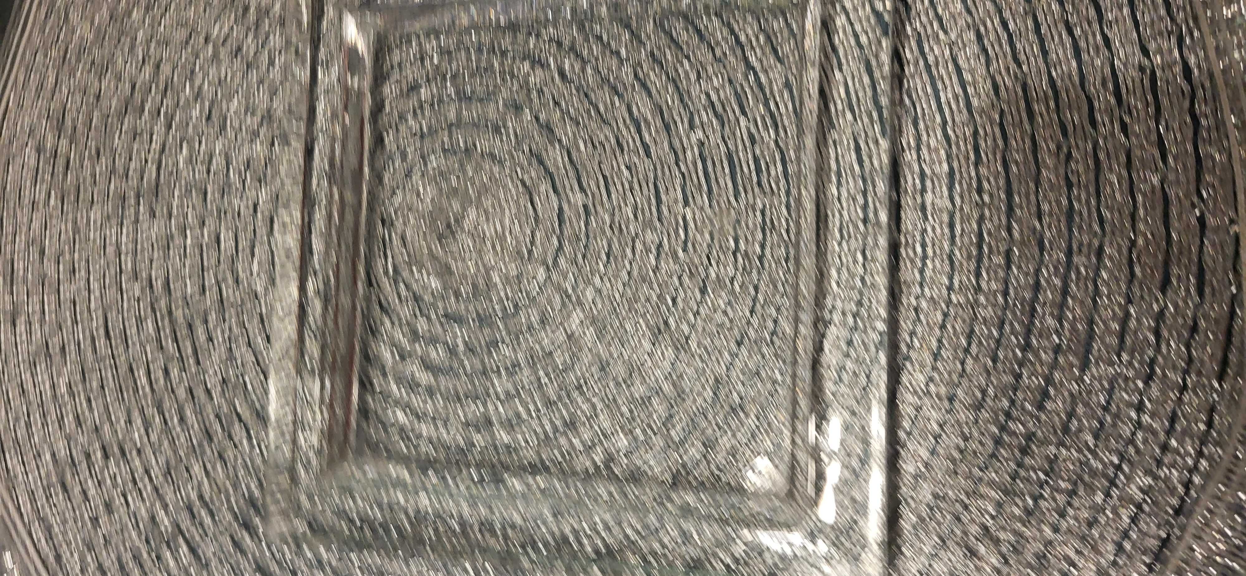 Szklana podstawka pod świeczkę kwadratowa