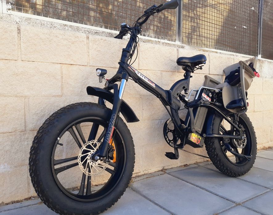 Bicicleta eletrica fat tyre suspenção total