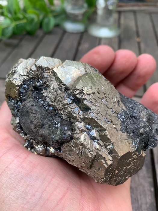 minerał piryt, rzadki piękny okaz 835 g !