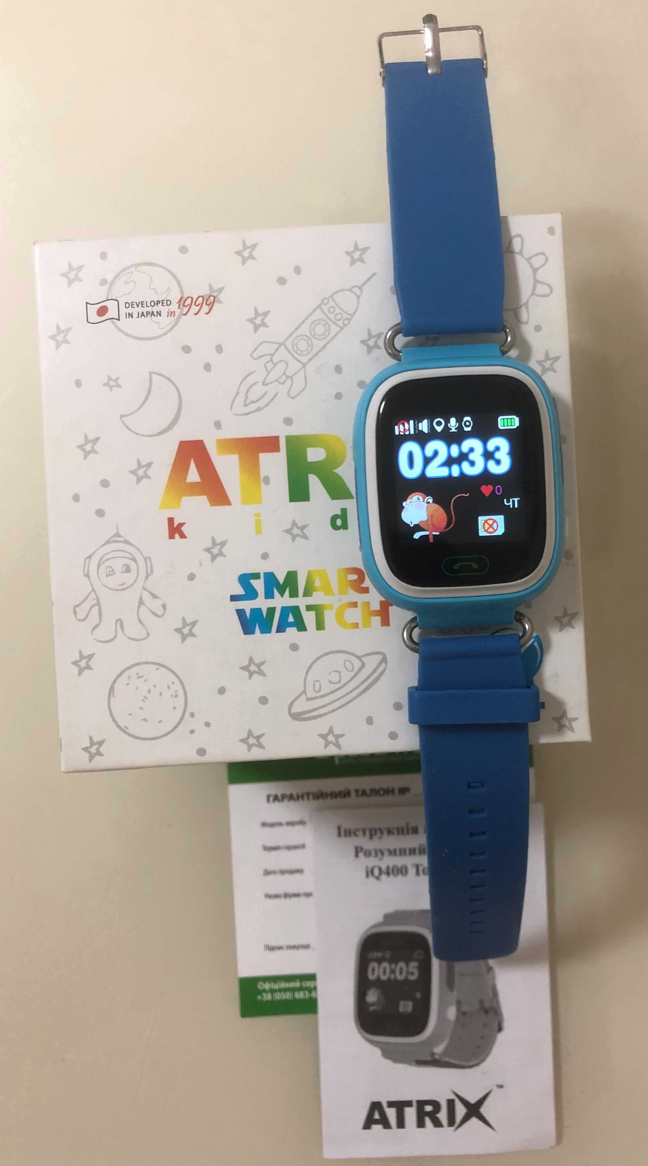 Смарт-часы Atrix Smart Watch iQ400 Touch GPS Blue