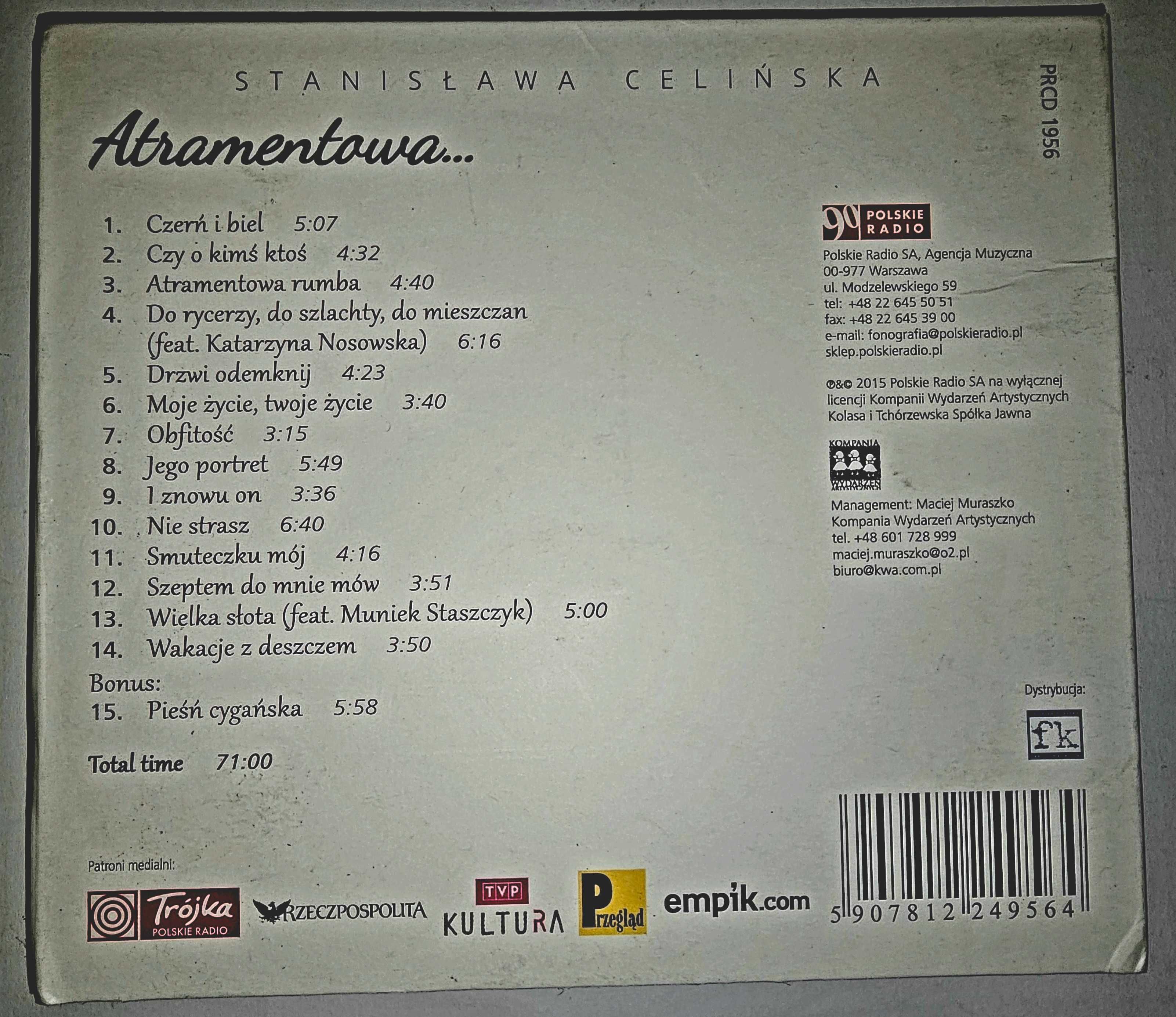 Stanisława Celińska Atramentowa płyta CD