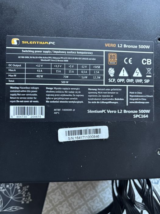 I5-7500 msi h110m pro-vdl gtx1060 6gb RAM 8GB zasilacz vero l2