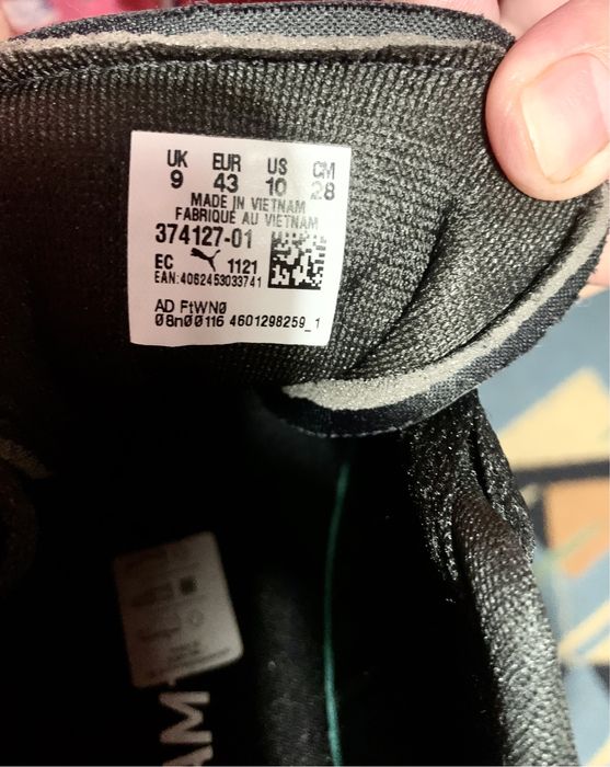 Кросівки чорні чоловічі PUMA R78 SL black SoftFoam Оригінал