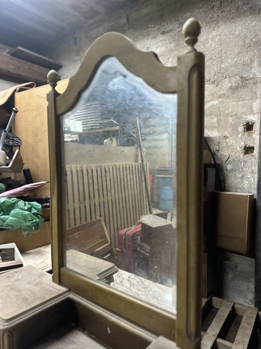 Cómoda/Toucador com espelho e tampo em mármore