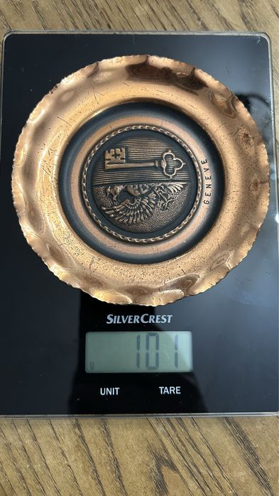 Cinzeiro em cobre suiço