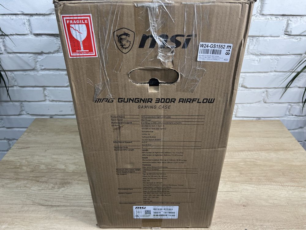 Преміальний Великий Корпус MSI gungnir 300R airflow gaming case