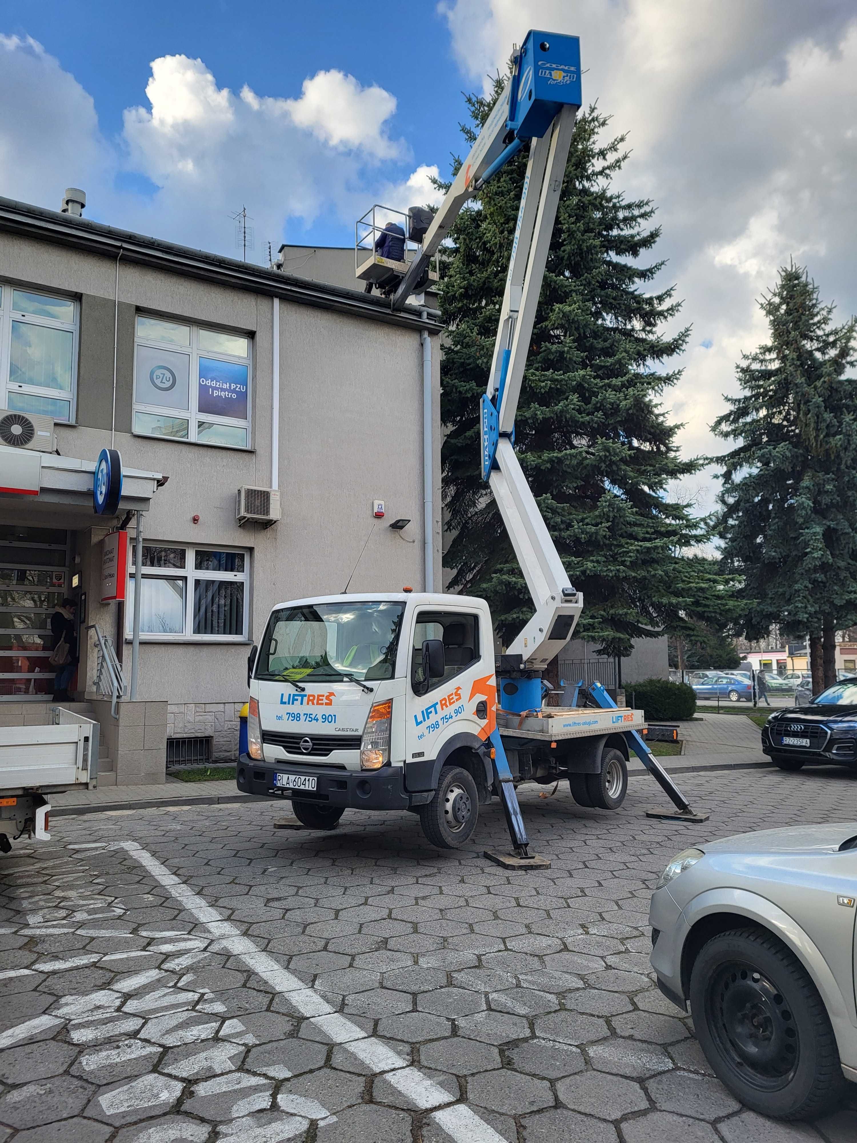 Zwyżka podnośnik koszowy 20m wynajem podnośnika - 7 dni/24 h