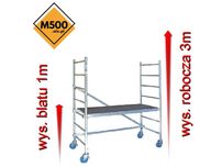 Wypożyczę RUSZTOWANIE uniwersalne 3m wąskie aluminiowe lekkie mobilne