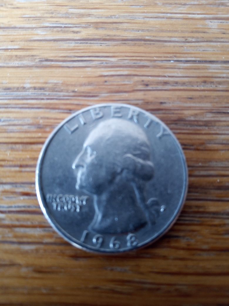 Moneta Quarter dollars ćwierć dolarówka 1968r