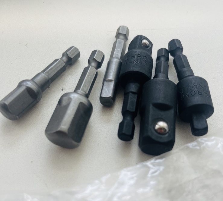 Адаптер-переходник карданчик гайковерта 1/2 3/8 1/4 набор 6шт