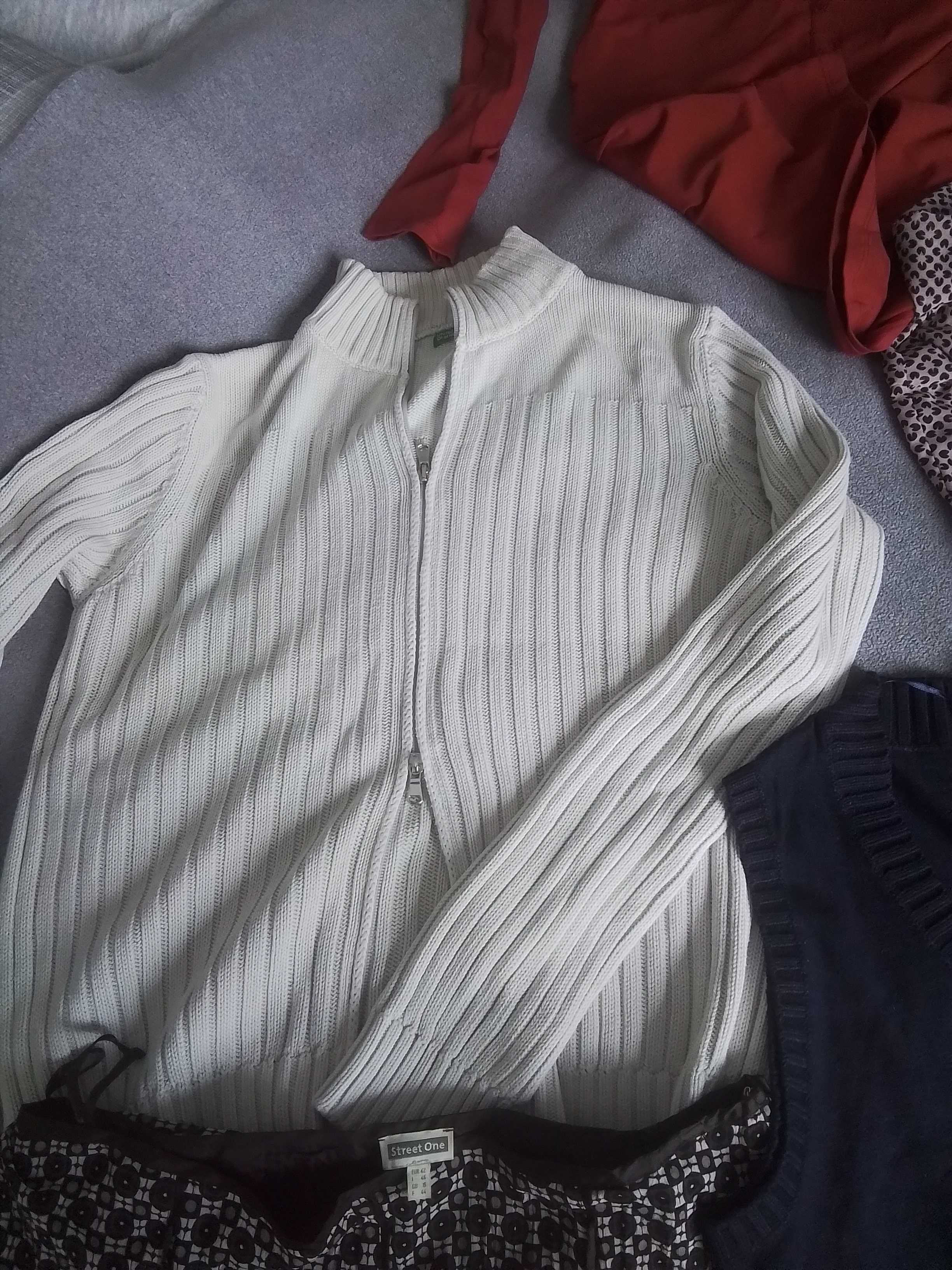 Esprit s.oliver, benetton swetr spódnica bluzka