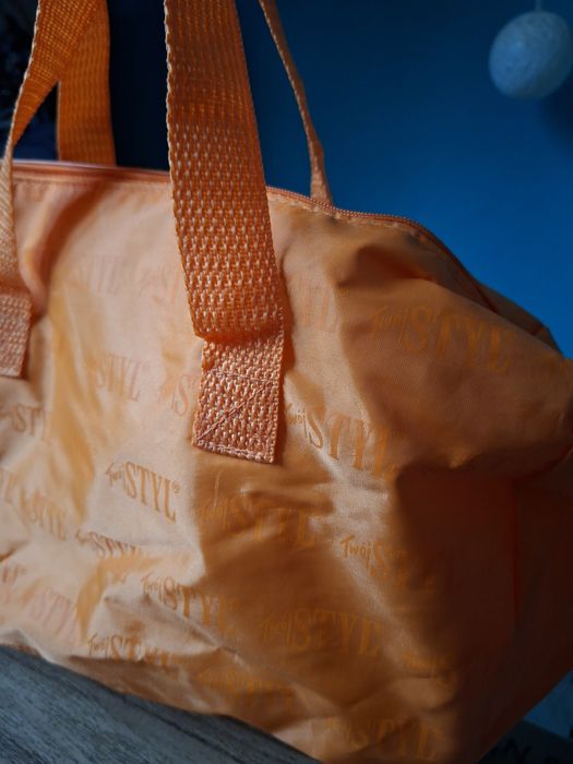 Mała pomarańczowa torba na zamek na zakupy podróż Twój styl