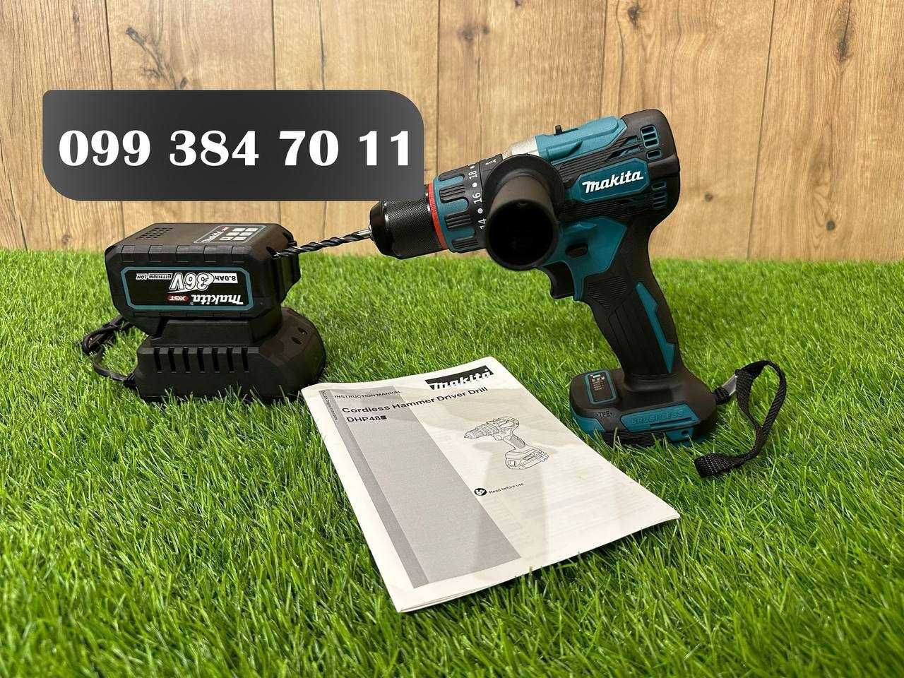 Шуруповерт професійний Makita DDF 485 В комплекті 1 Акумулятор 36V/8Ah