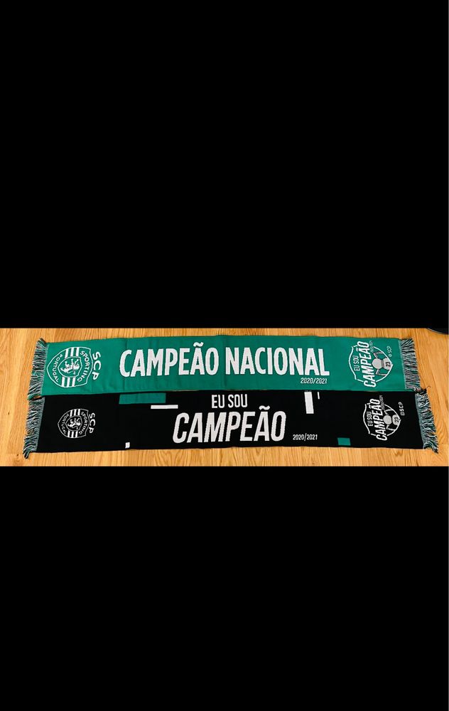 Cachecol Sporting Campeão 2020/2021 - Novo/Oficial