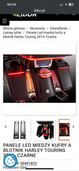 Panele świetlne LED – efektowny design dla motocykla Harley-Davidson