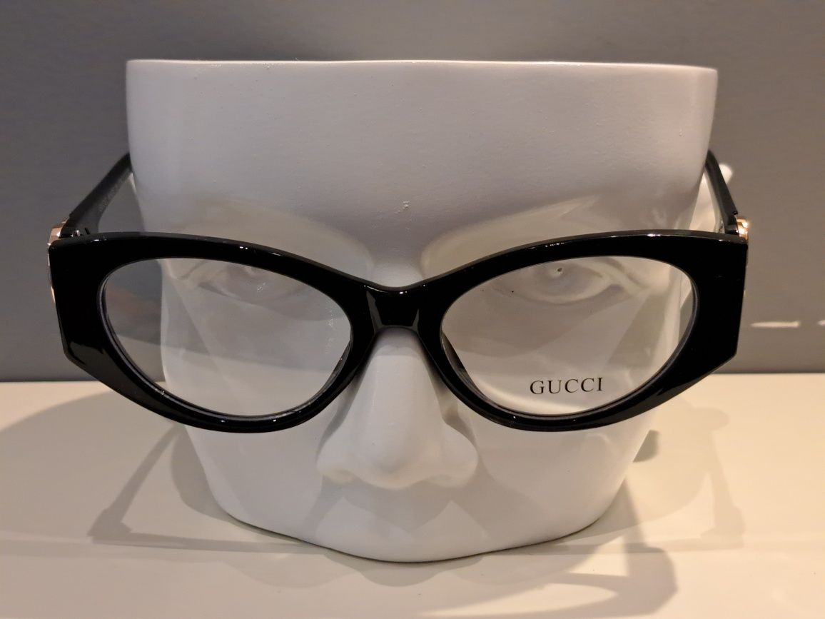 GUCCI nowe czarne oprawki okulary zerówki