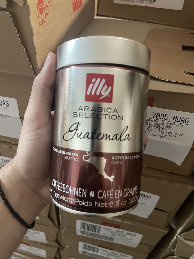 Кава в зернах Іллі Бразілія і Гватемала 250г / кофе в зернах Illy