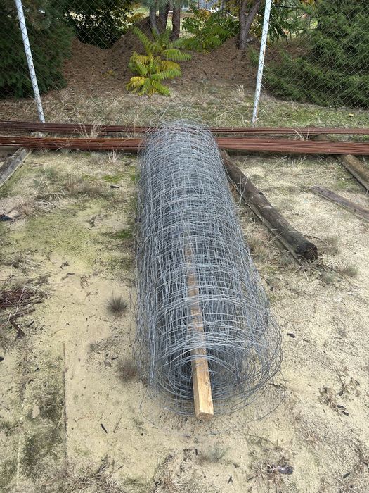 Siatka lesna ogrodzenie tymczasowe 50m 100m 2x50  200x17x5 stan bdb