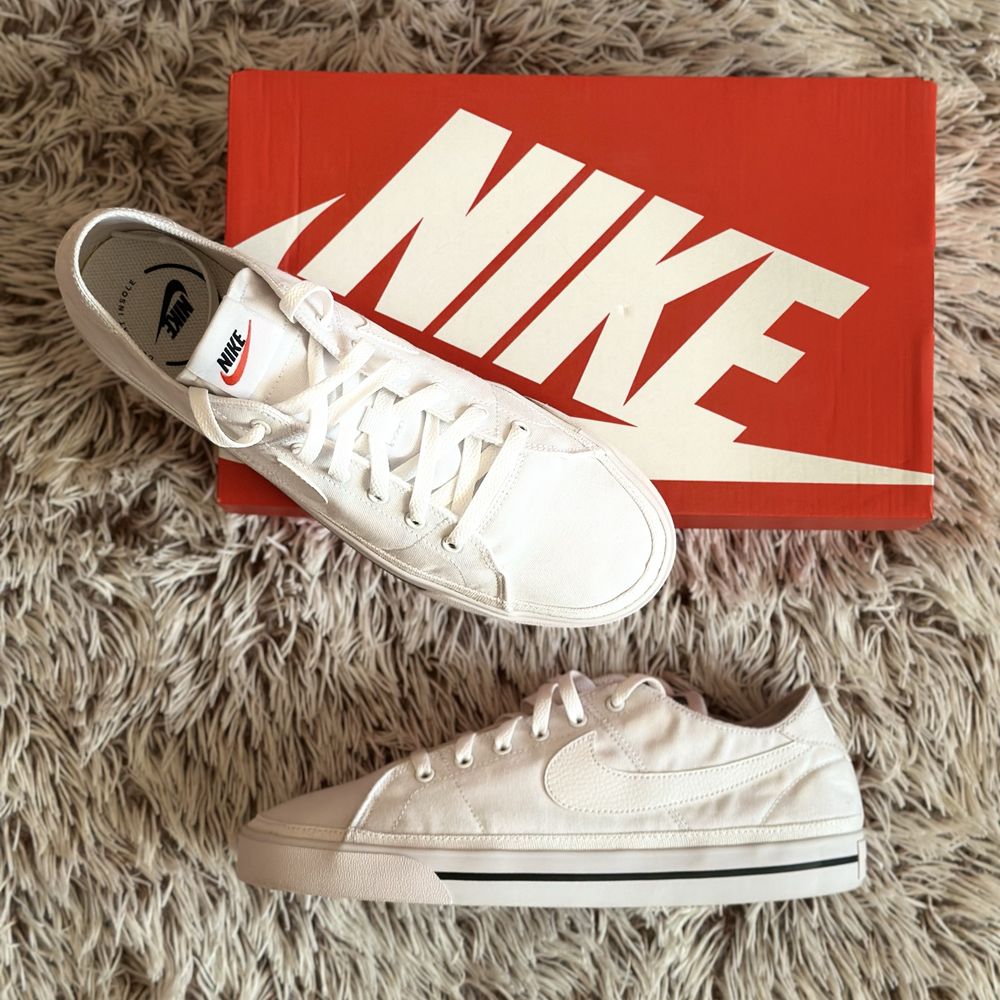 NIKE court legacy cnvs чоловічі кеди кросівки снікерси білі найк 45