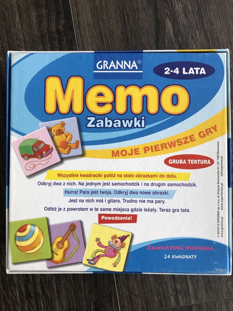 Gra Memo - zabawki