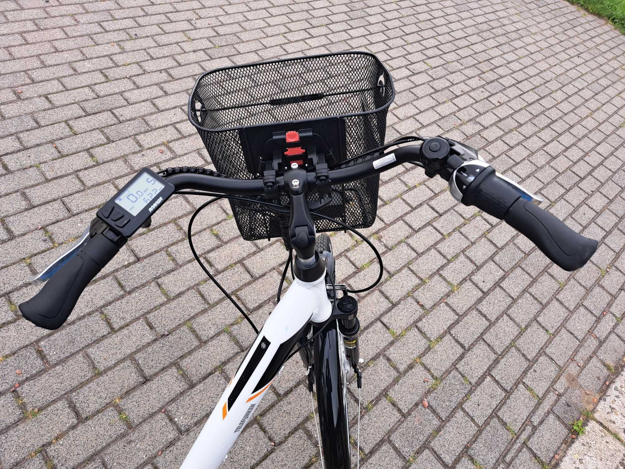 Rower Elektryczny Miejski 28 Wspomaganie Hamulec pedały