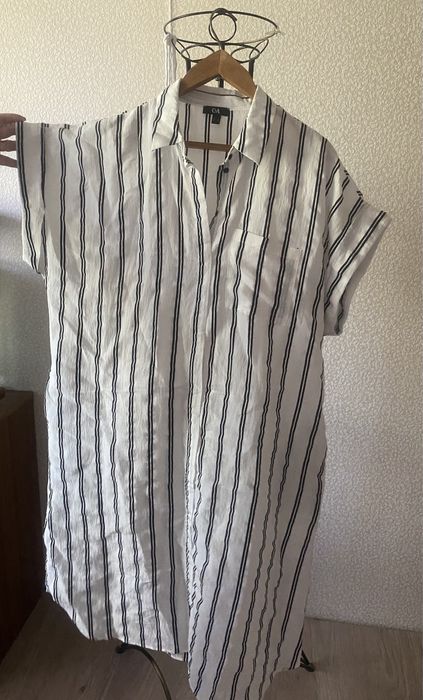 Сукня C&A біла в смужку Платье белое в полоску