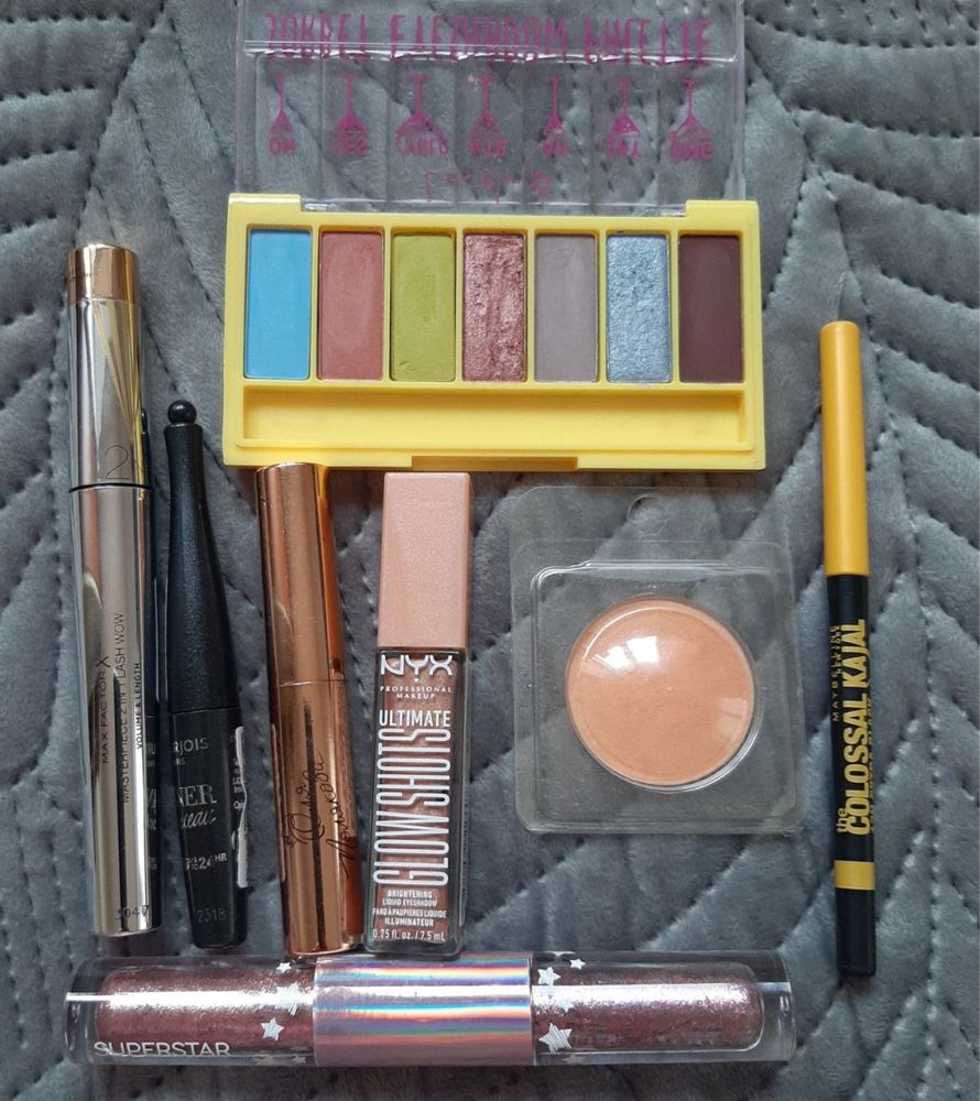 Лот глітер спонж праймер помада румʼяна духі туш олівець NYX Maxfactor