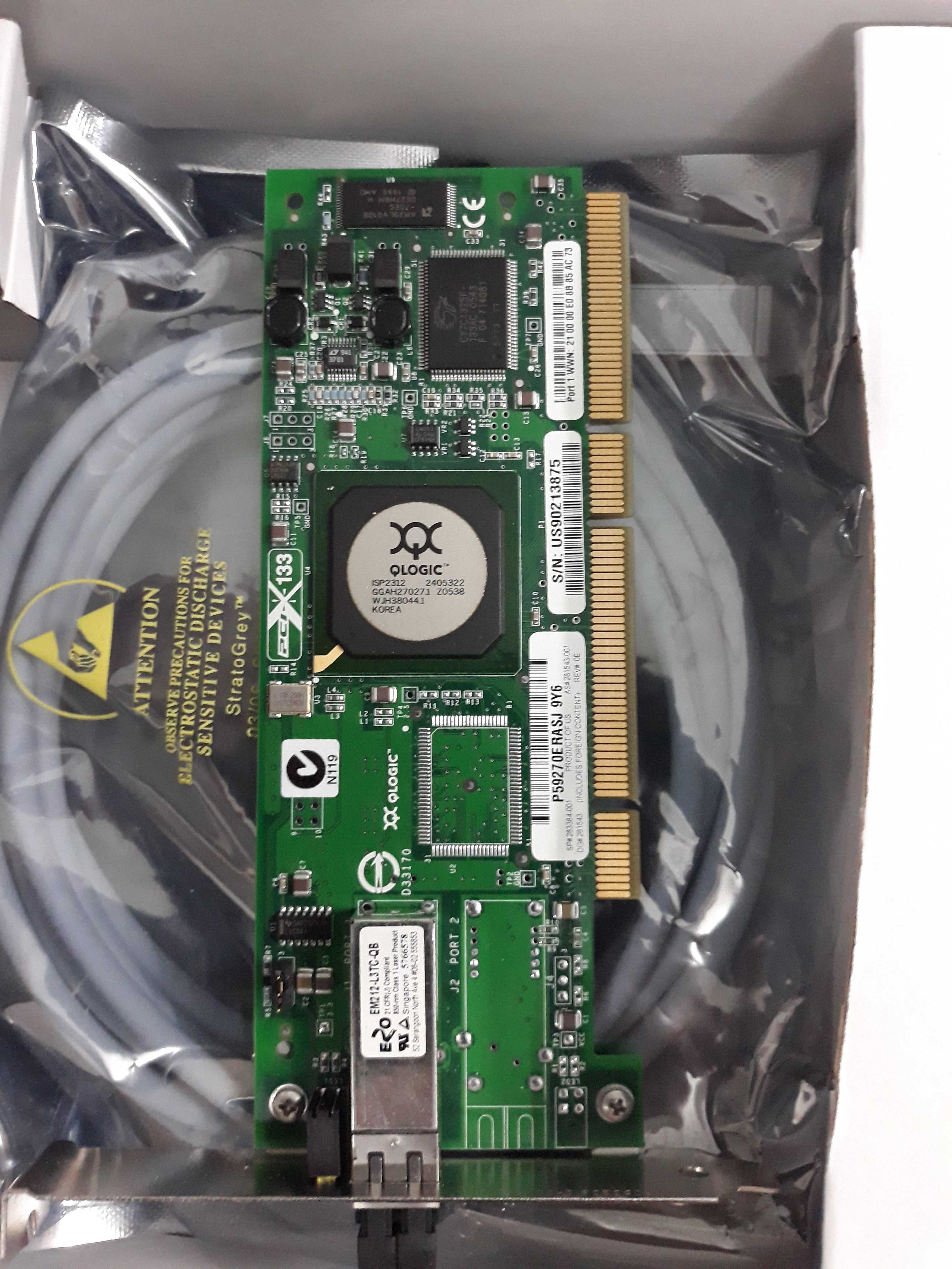 Fibre Channel PCI-X Card (Lsi7202xp - Q Logic Pcix133) NOVO