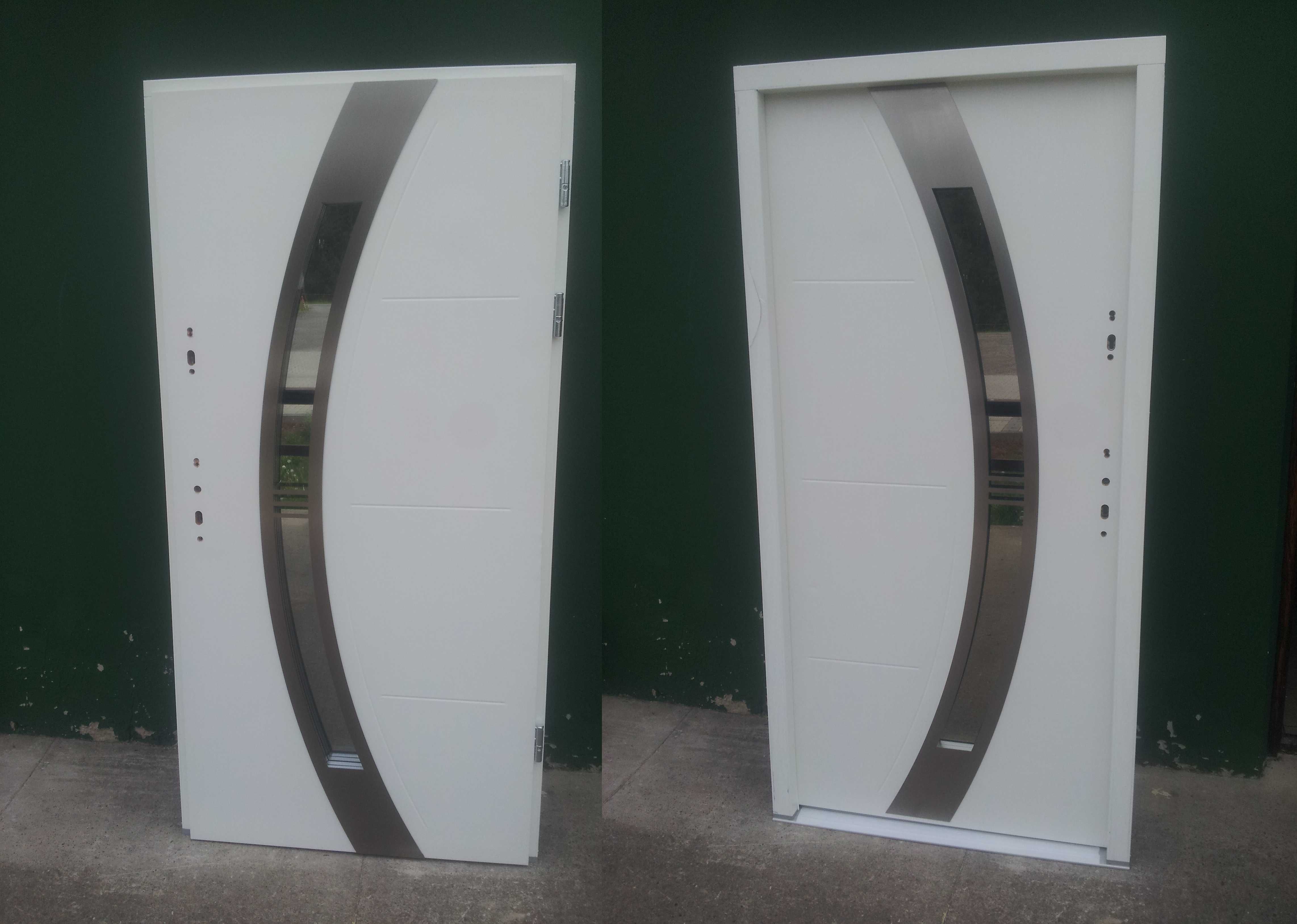 - 50 % Wyprzedaż Expo Drzwi Zewnętrzne 72/76 mm Antracyt 103/4x208/9