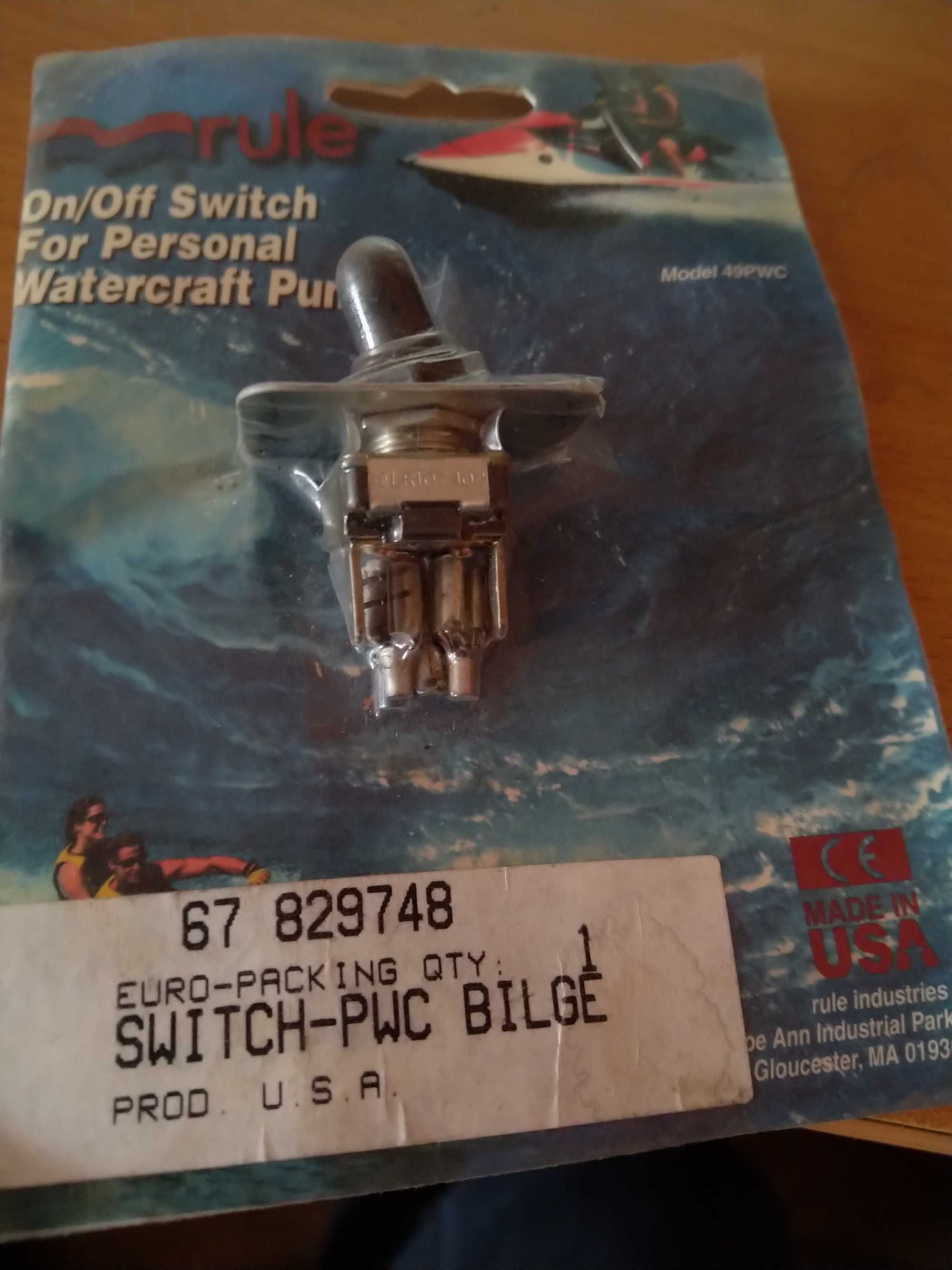 Rule 49pwc Personal Watercraft Pump On/Off Switch