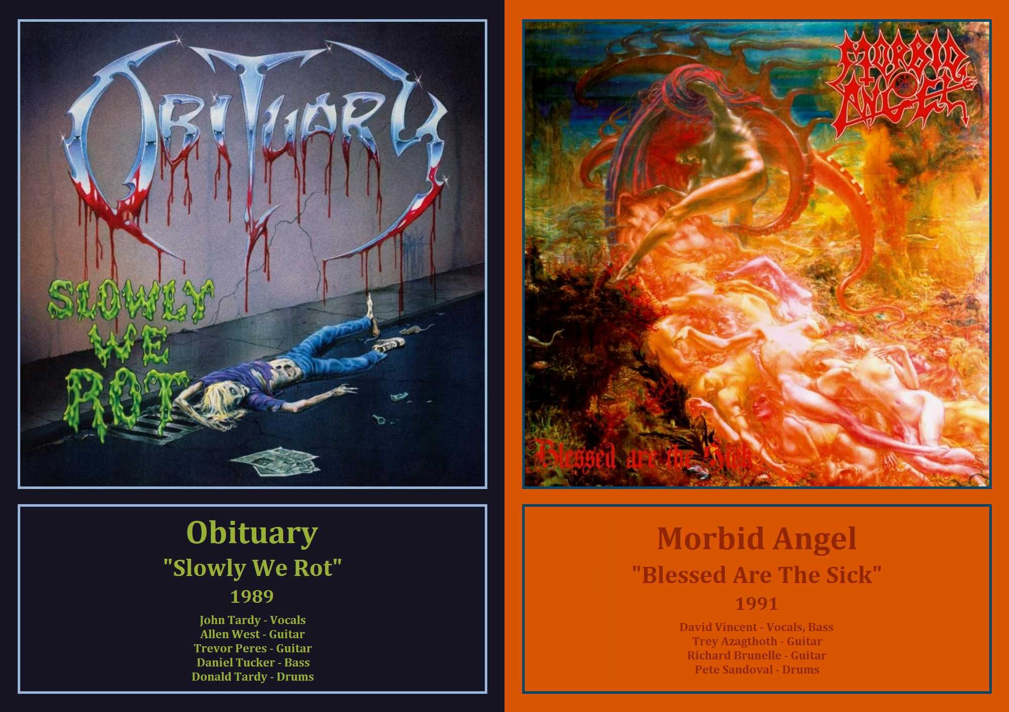 Plakaty A3 - Death Metal, Obituary Entombed Benediction Gorguts