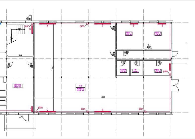 Lokal magazynowo-biurowy 209 m2 na parterze