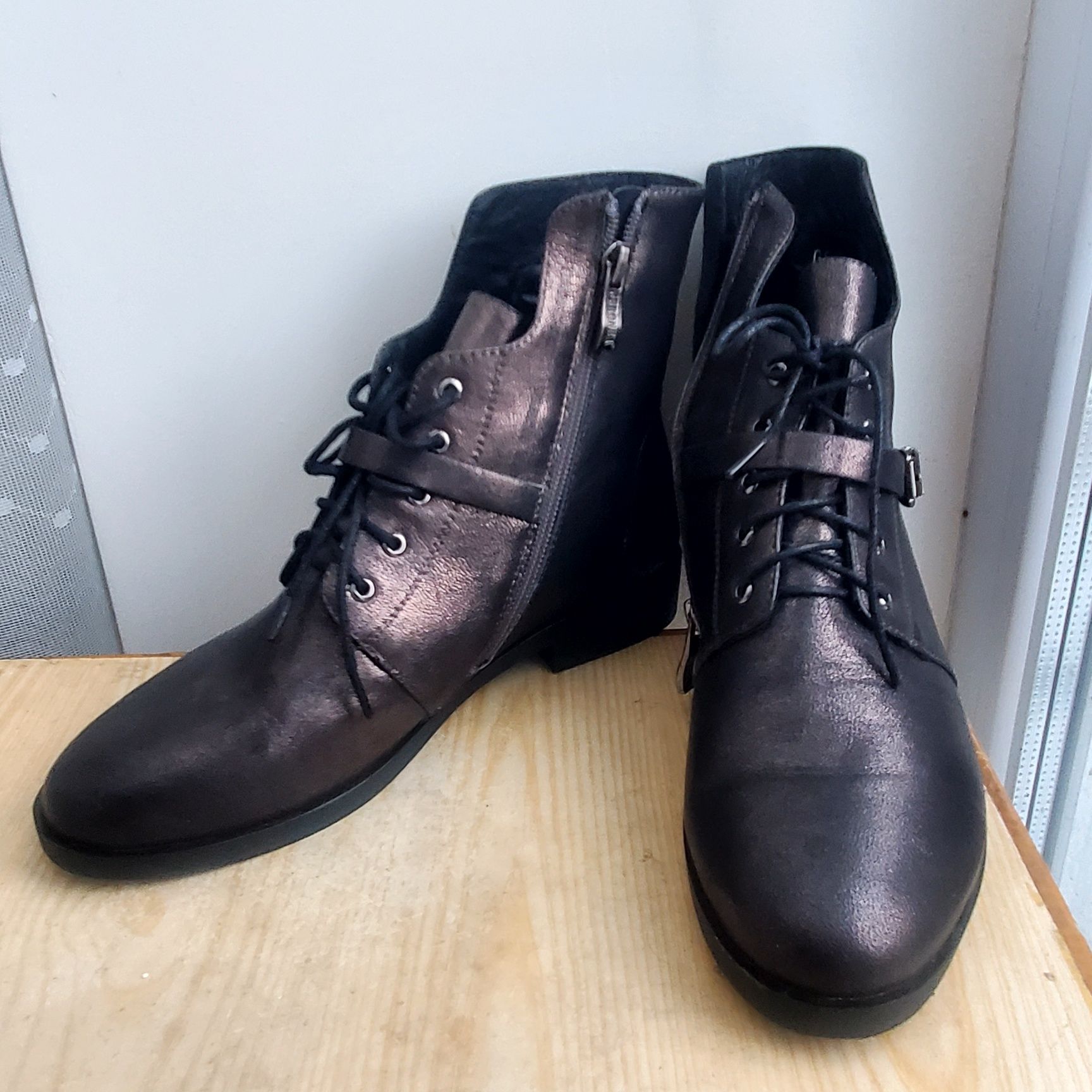 Женская обувь весна-осень ботинки демисезонные  Жіночі черевики чоботи