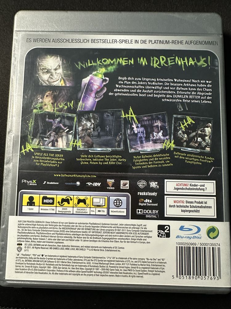 Batman Arkham Asylum PS3