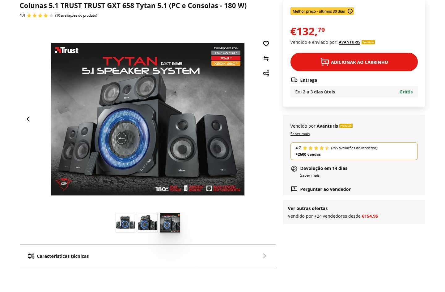 Colunas TRUST gtx 658 Tytan 5.1